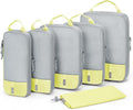 6 Set Compression Packing Cubes - Lightweight Luggage Organizer