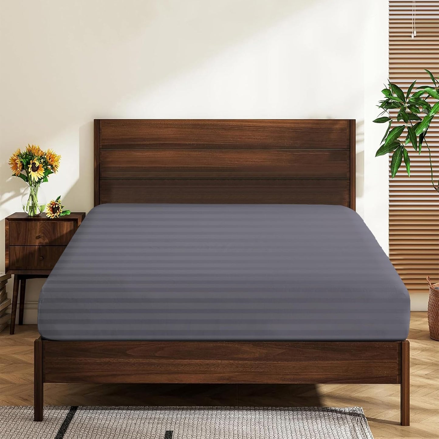 Split King Twin XL Fitted Sheets 100% Egyptian Cotton 600 TC