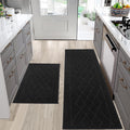 Kitchen Rugs Sets of 2 Non Slip Washable Kitchen Mats for Floor - Soft