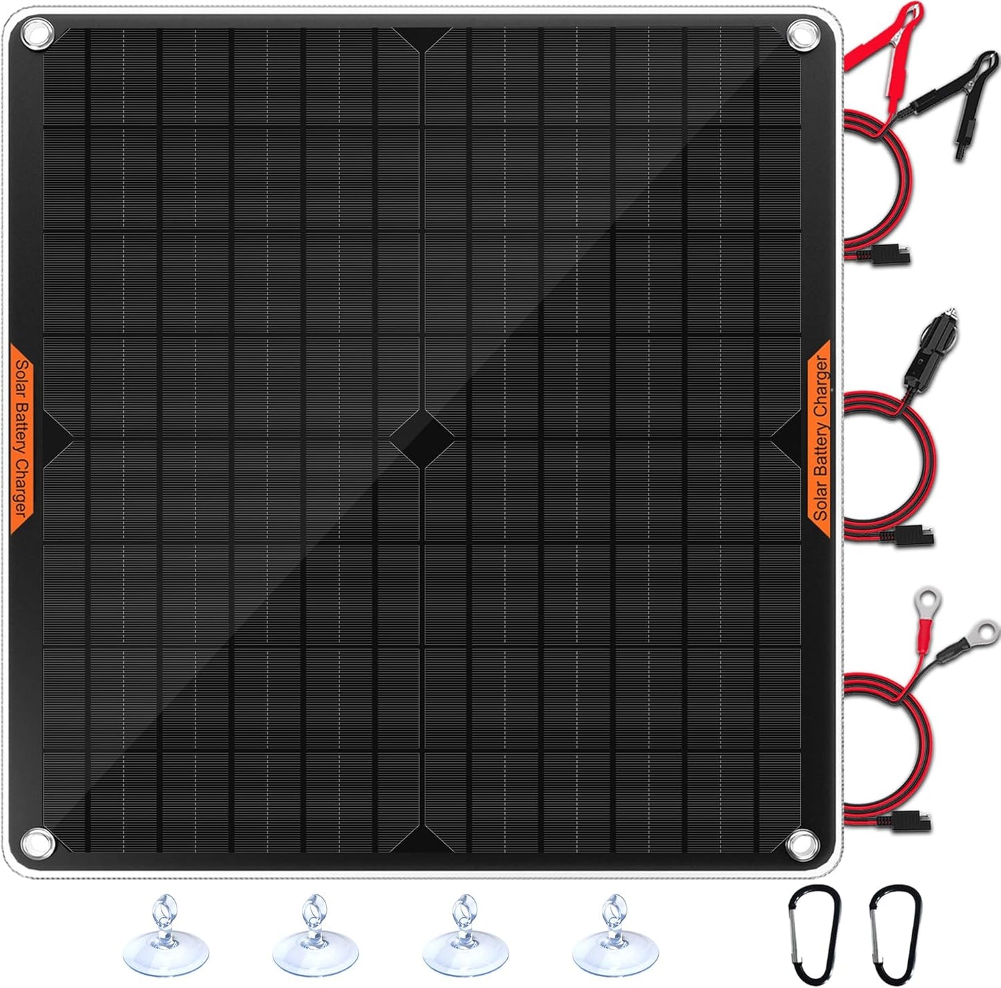 Portable Solar Car Battery Charger - 20W Power Boost!