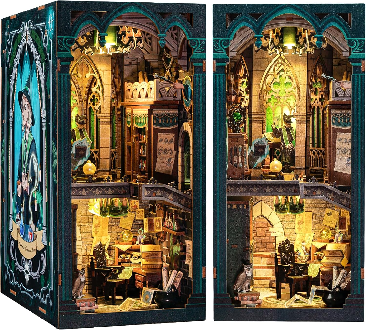 CUTEBEE Book Nook Kit - Enchanting DIY Miniature House Decor