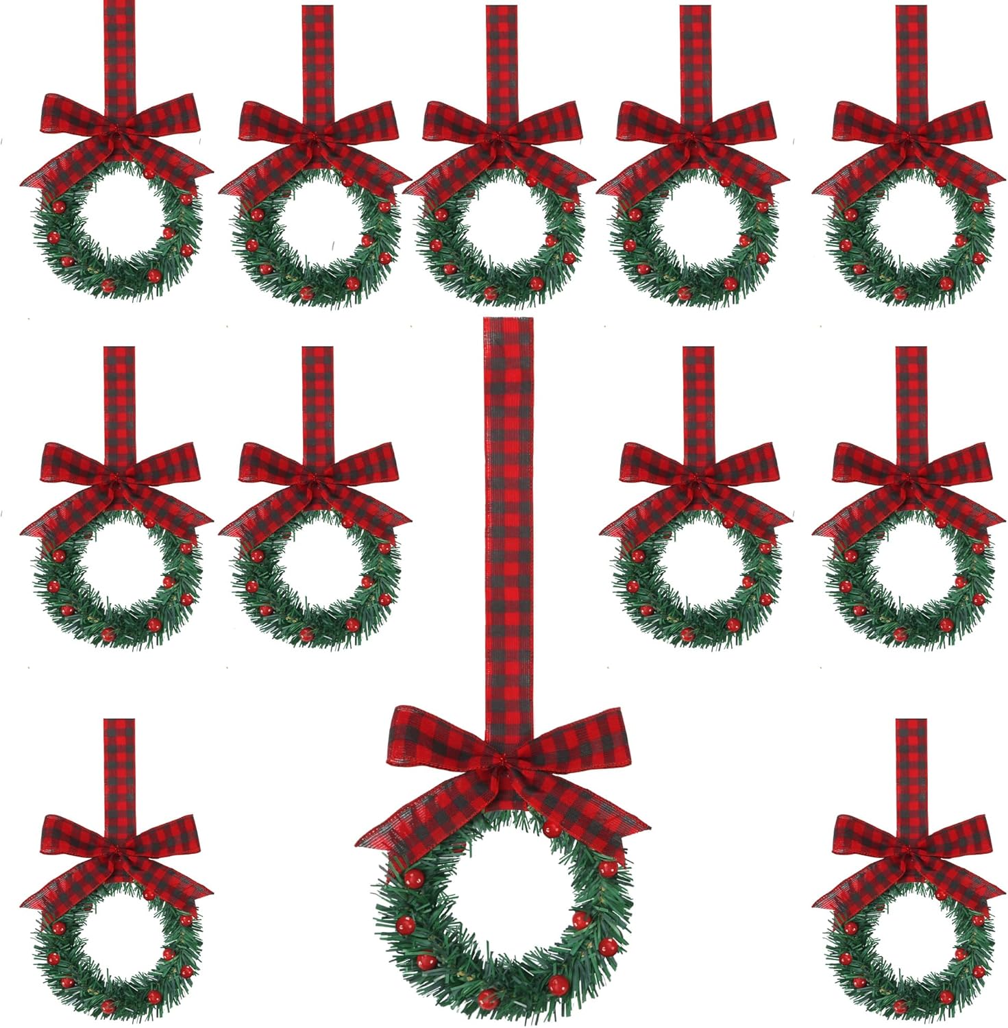 Christmas Mini Cabinet Wreaths for Festive Home Decor