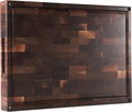 American Dark Walnut Wood Cutting Board 17x12x1.6 in - End Grain