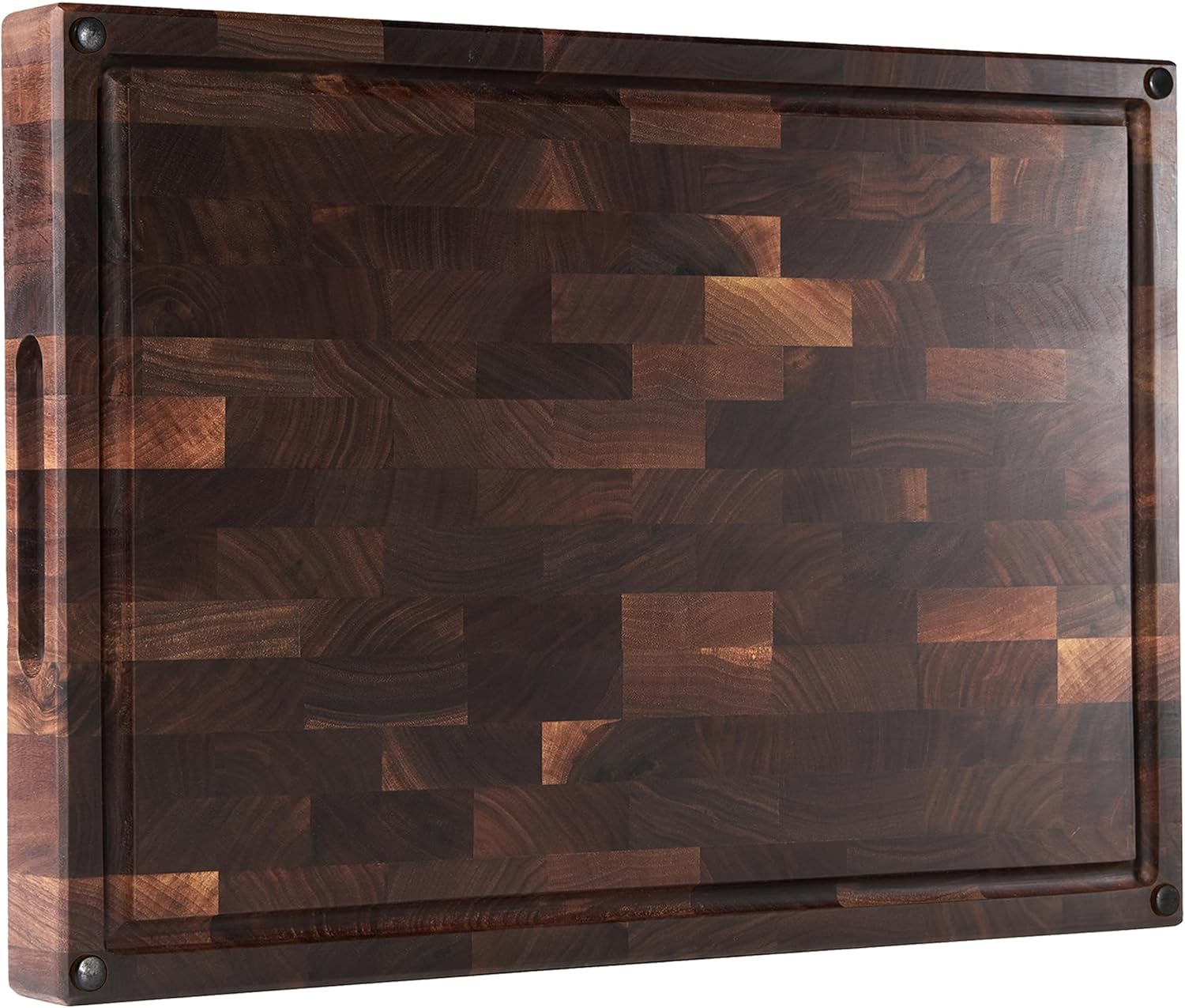 American Dark Walnut Wood Cutting Board with Juice Groove