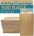 Reli. Brown Paper Bags for Lunches, Crafts, and Snacks - 500 Count