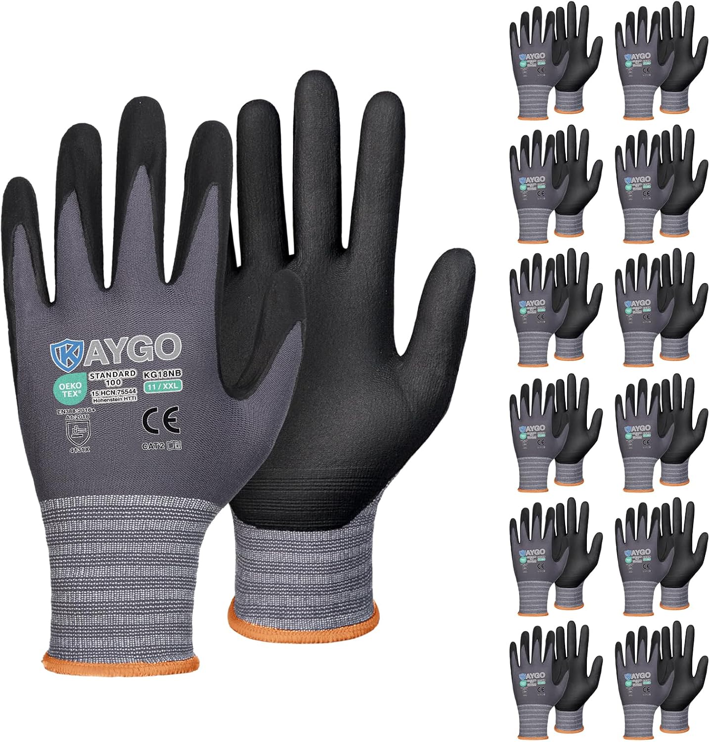KAYGO Safety Work Gloves MicroFoam Nitrile Coated Review