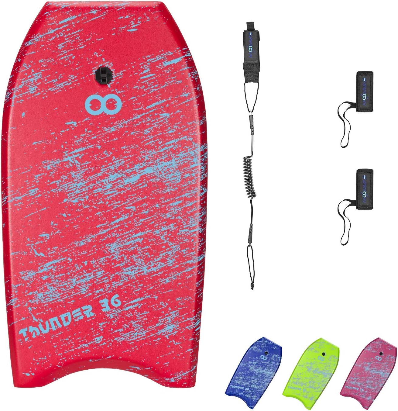 WOOWAVE Bodyboard 33-41 inch Lightweight Board for All Ages