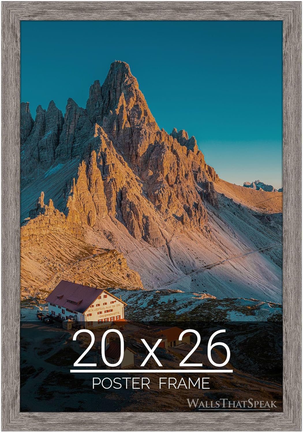 Gray Barnwood Picture Frame for Puzzles, Photos, and Artwork