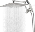 All Metal 12 in Rainfall Shower Head with Handheld Combo - Durable