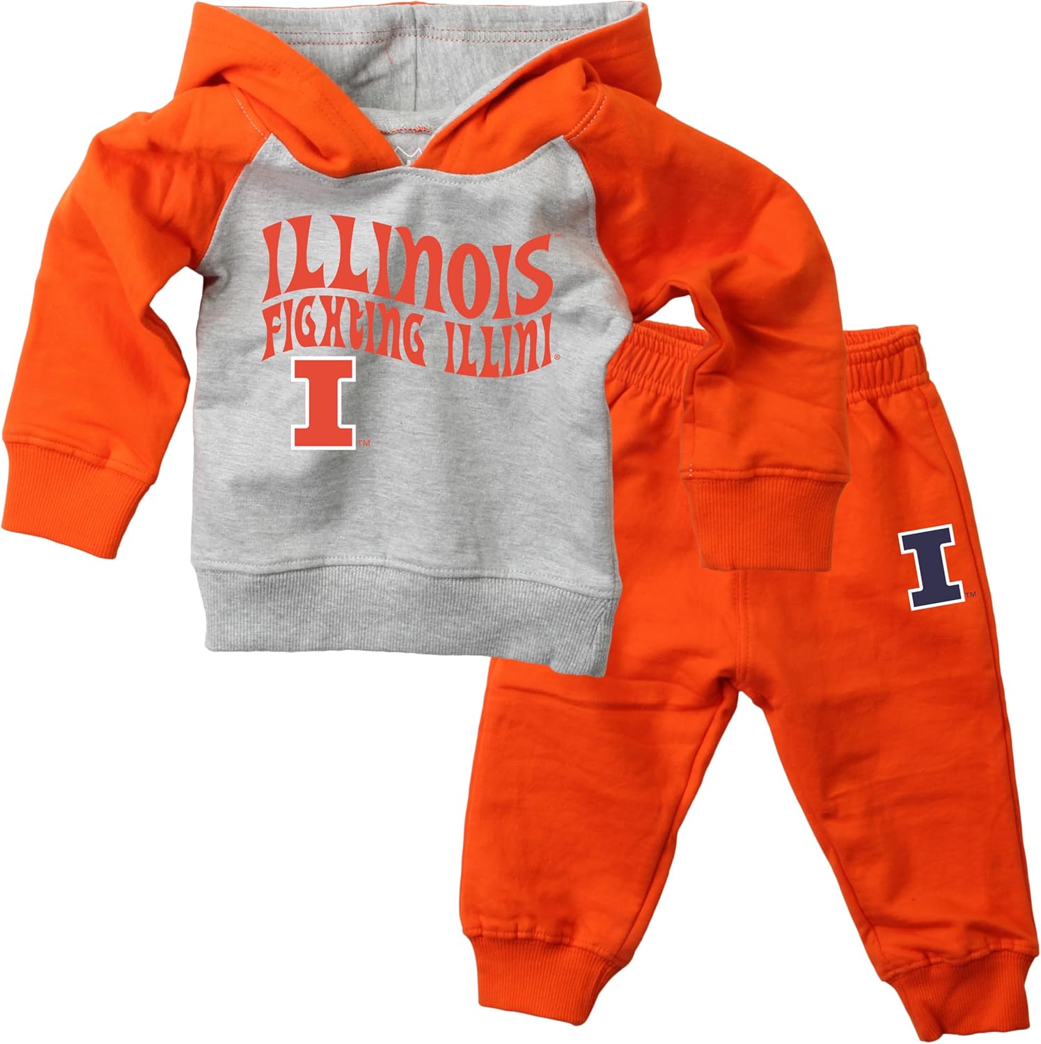 Wes and Willy Infant and Toddler College Pant and Hoodie Set