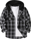 ZITY Men's Stylish Flannel Hoodie for Warm Casual Days