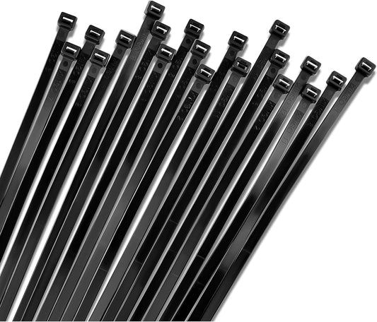 Bolt Dropper 11in Black Cable Ties for Heavy Duty Management