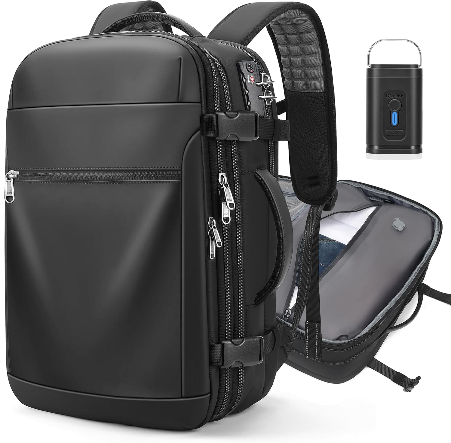 Vacuum Backpack Travel with 60L Expandable Design for Easy Packing