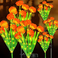 6 Sets Day of the Dead Marigold Lights for Outdoor Decor