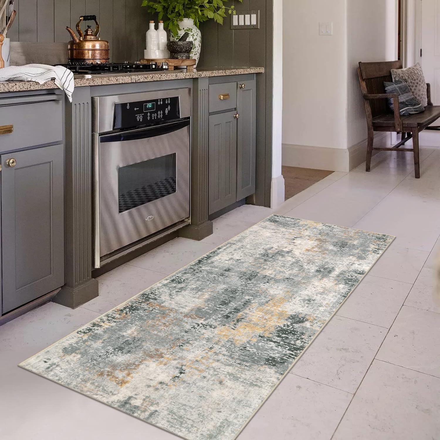 Lahome Modern Abstract Runner Rug - Soft Non-Slip 2x6 Accent