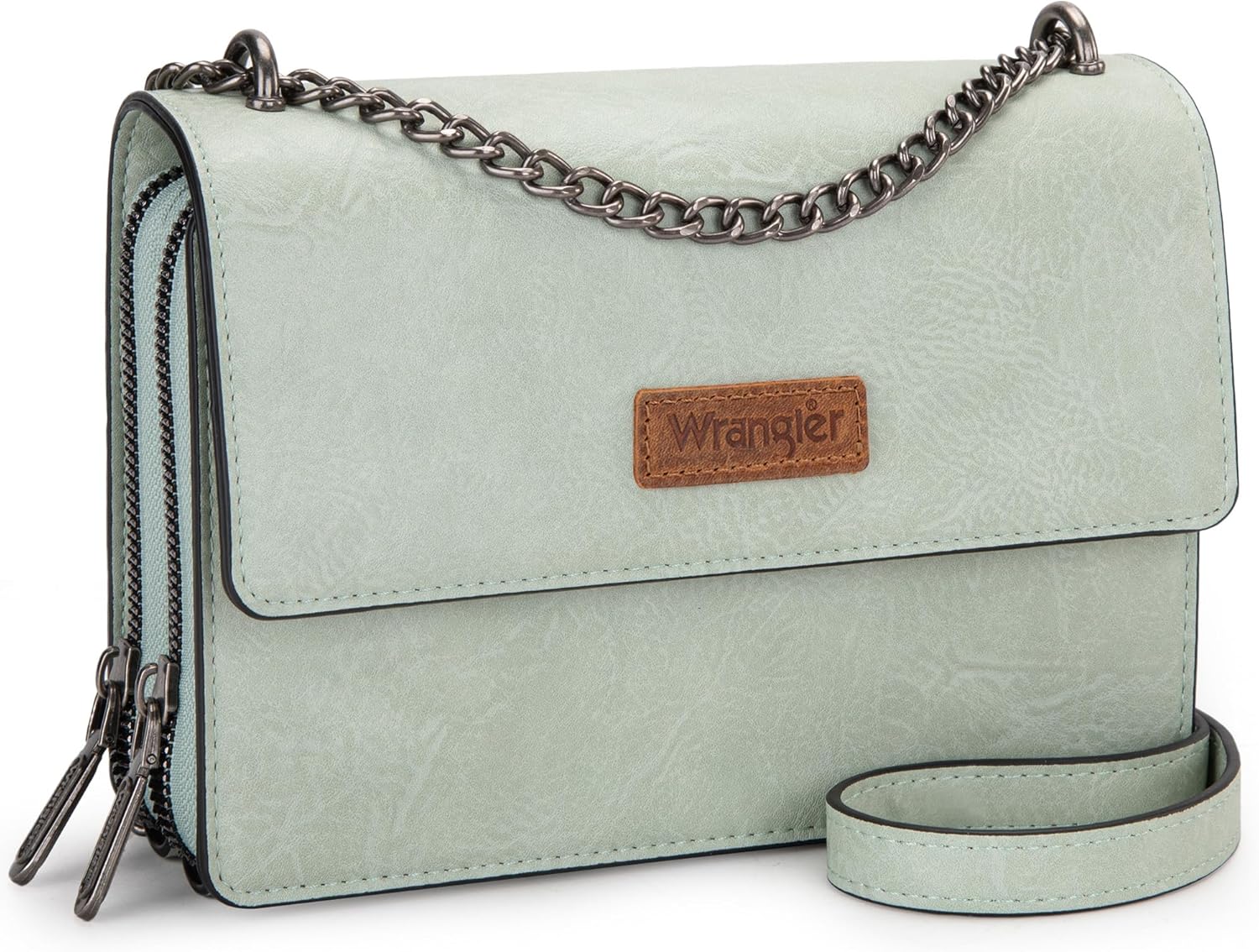 Wrangler Flap Crossbody Purse for Women - Vintage Style Wallet