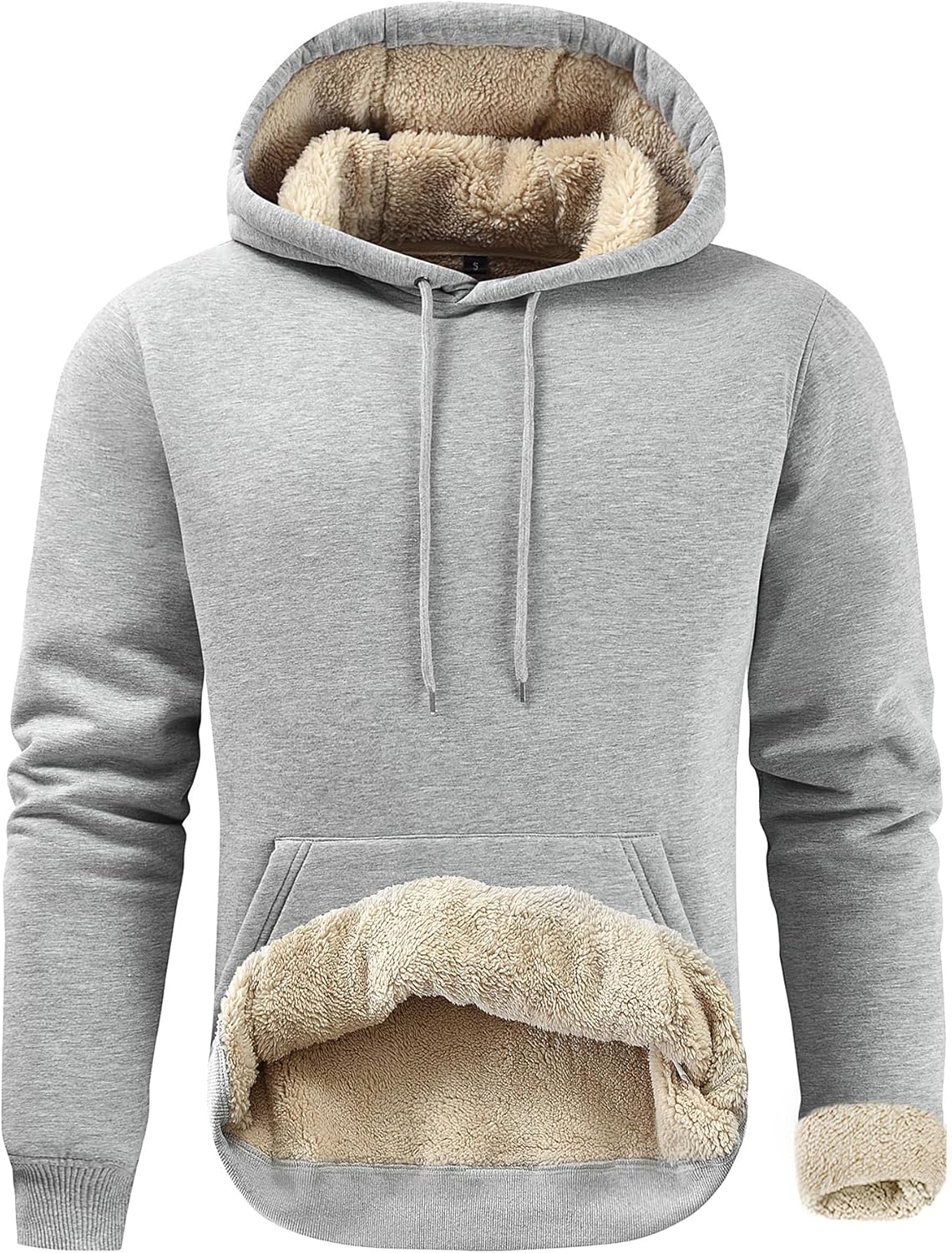 Gesean Men's Cotton Fleece Pullover Hoodie for Comfort and Style