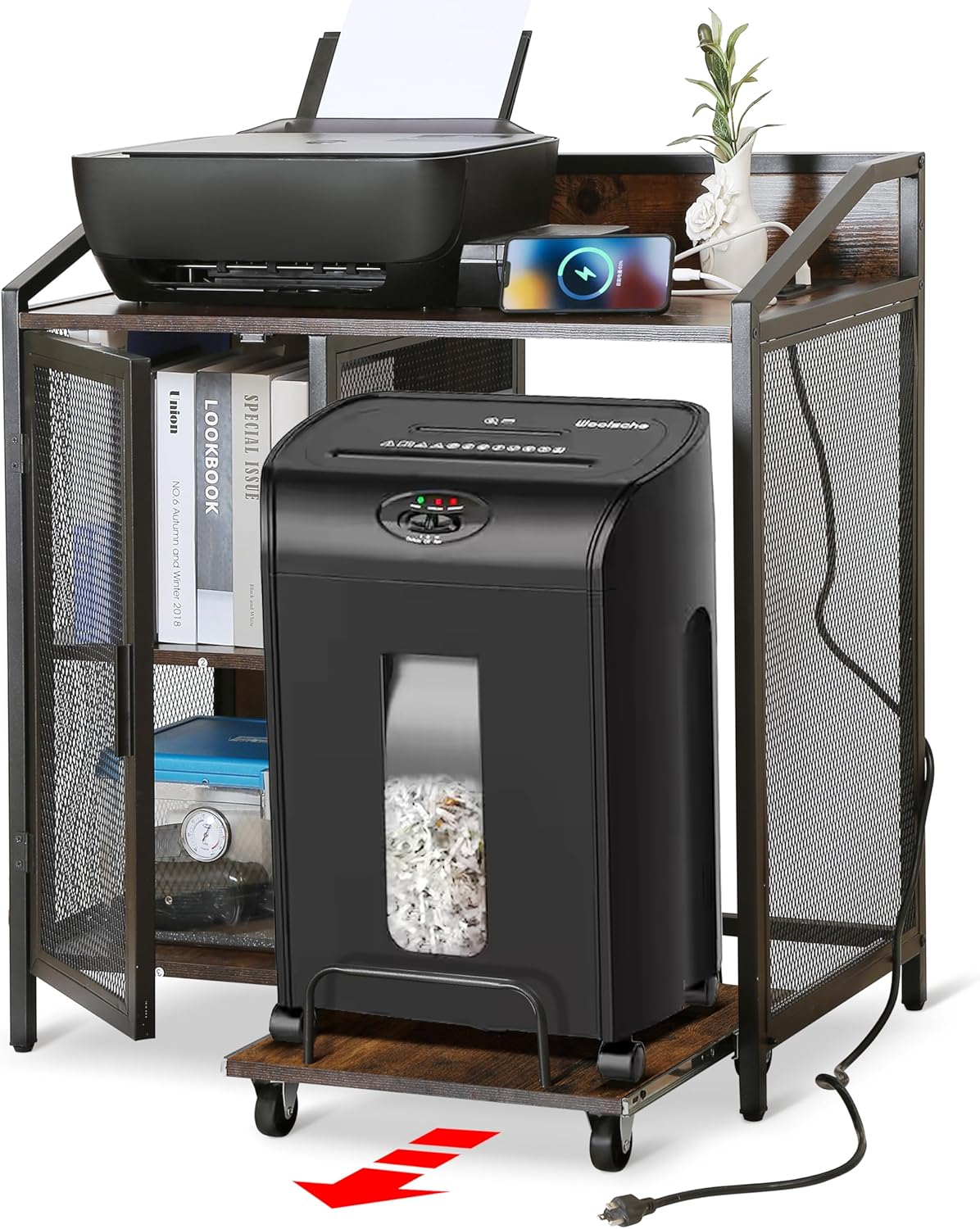 Multifunctional Printer Stand with Storage