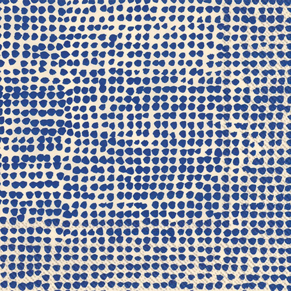 Marimekko Cocktail Napkins 20-Count Pack - Orkanen Linen/Blue - Chic & Disposable