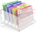 File Sorter Organizer 5-Section Acrylic Letter Tray for Desk - Clear