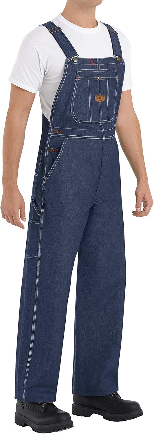 Red Kap Men's Denim Bib Overall: Durable Workwear for All Jobs