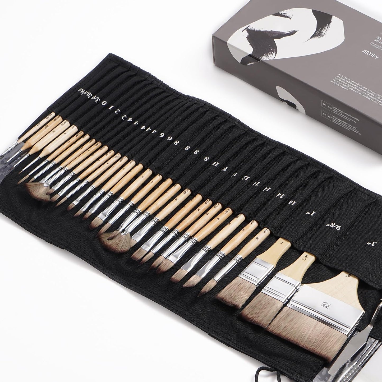 Professional Paint Brush Set for Acrylic, Oil, Watercolor Art