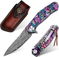 Benkey Damascus Pocket Knife - VG10 Damascus EDC Knife