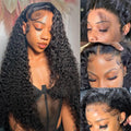 Deep Wave Lace Front Wig Human Hair 13x6 32in - Natural Deep Waves