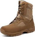 NORTIV 8 Mens Military Tactical Work Boots - Side Zip Comfort Men's