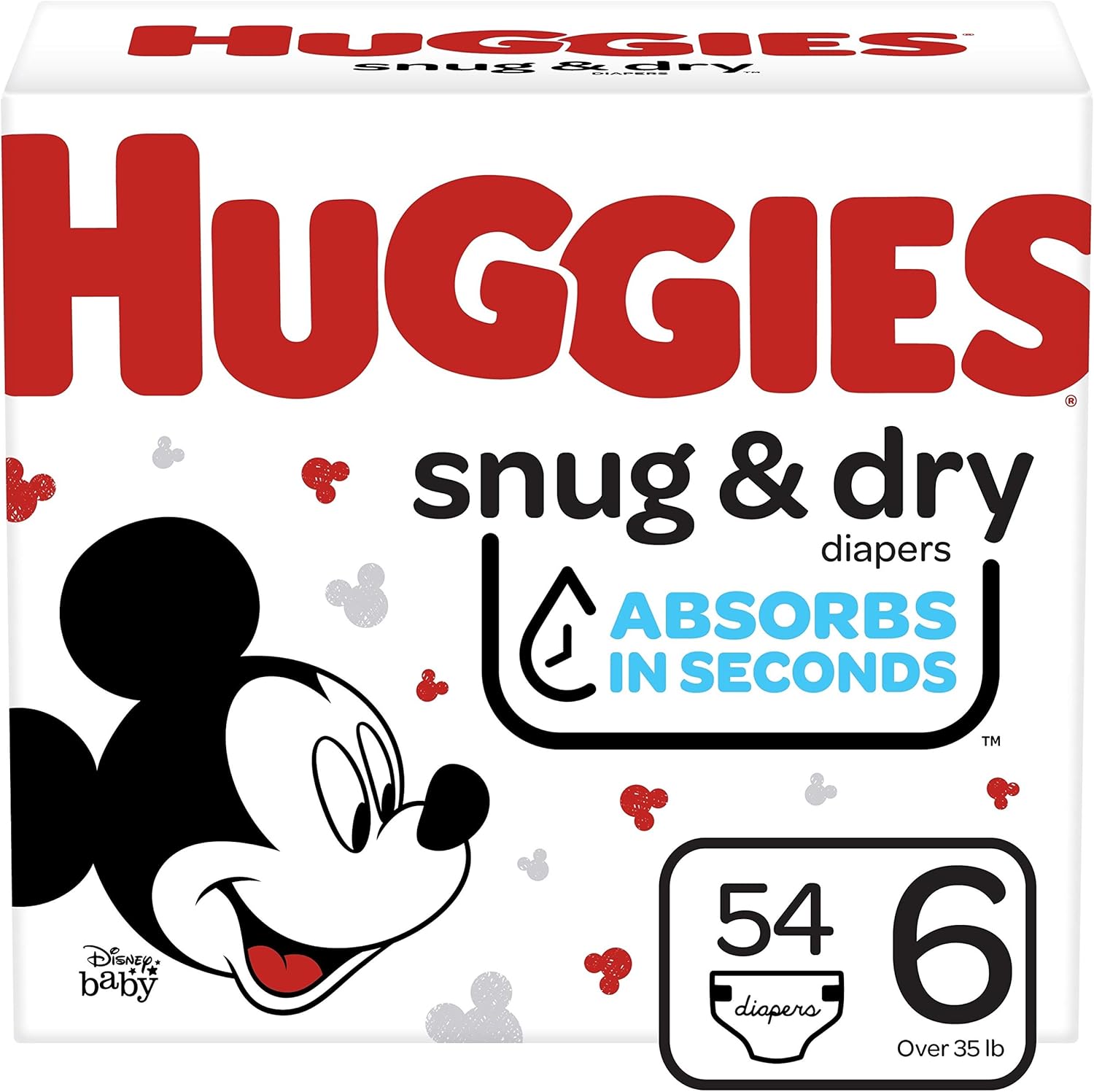 HUGGIES Snug & Dry Baby Diapers: 12-Hour Protection!
