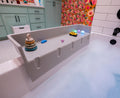 Tub Topper Bathtub Splash Guard & Bath Shelf for Kids Play