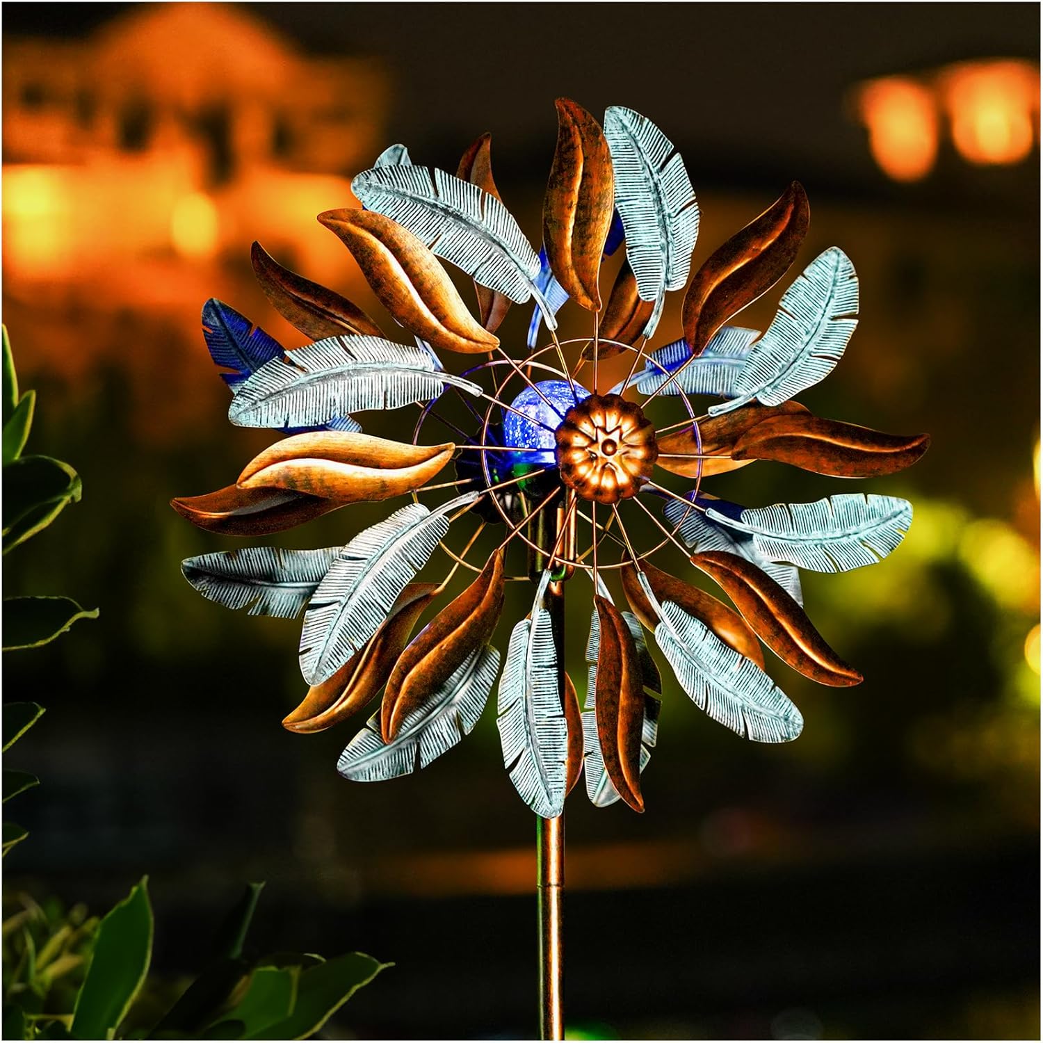 Extra Large Solar Wind Spinners for Yard and Garden Decor