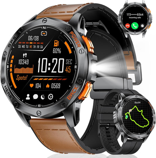 HIREEO Men's Sports Smartwatch: 100+ Sport Modes