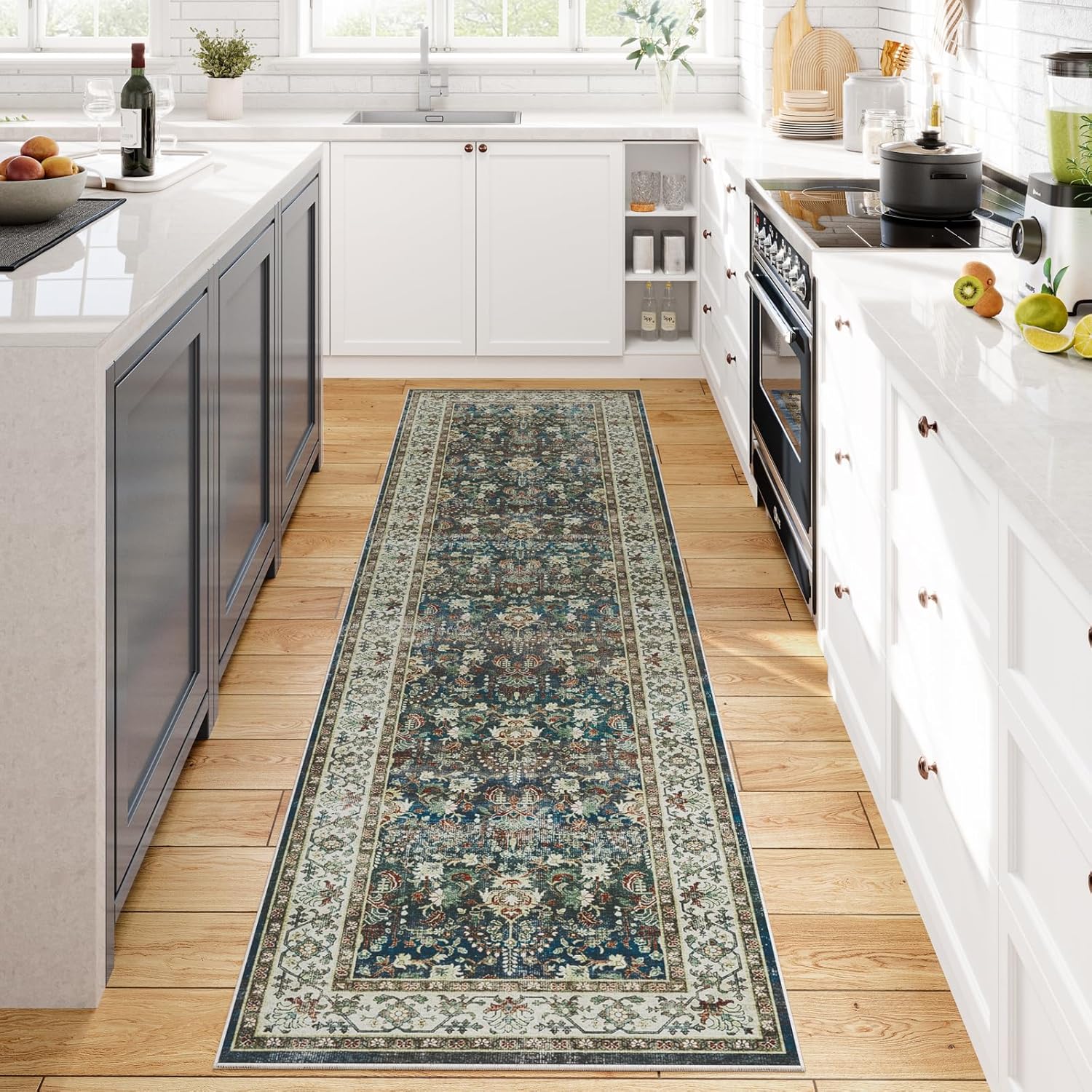 Dripex Runner Rug 2x8 Washable Distressed Hallway Carpet