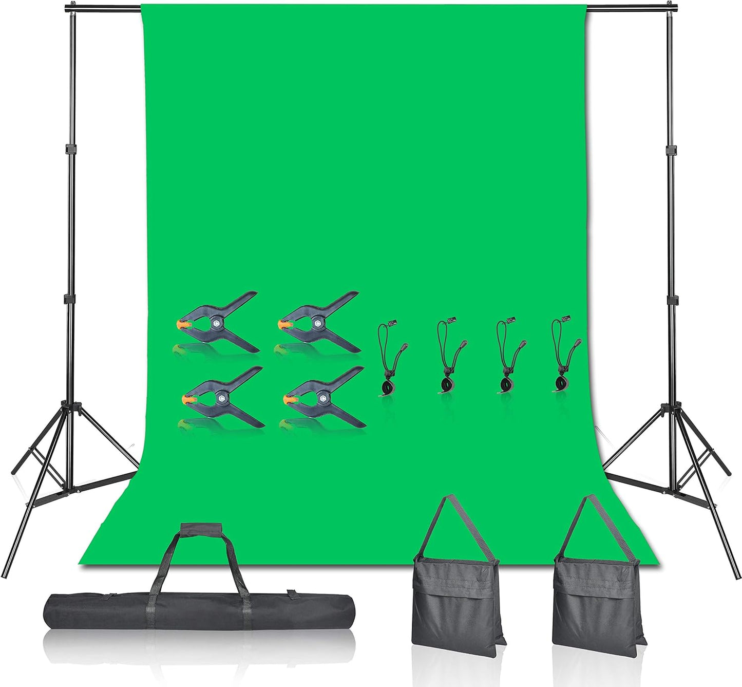EMART Photo Video Studio Green Screen Backdrop Stand Kit