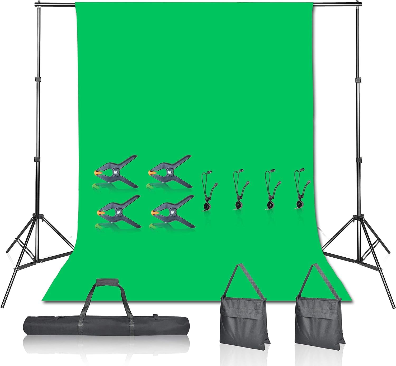 EMART Photo Video Studio Green Screen Backdrop Stand Kit