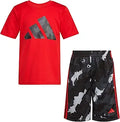 adidas Boys Short Sleeve T-shirt and Poly Shorts 2-piece Set Review