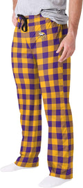 FOCO NFL Team Logo Buffalo Check Lounge Pants - Soft Fan Loungewear