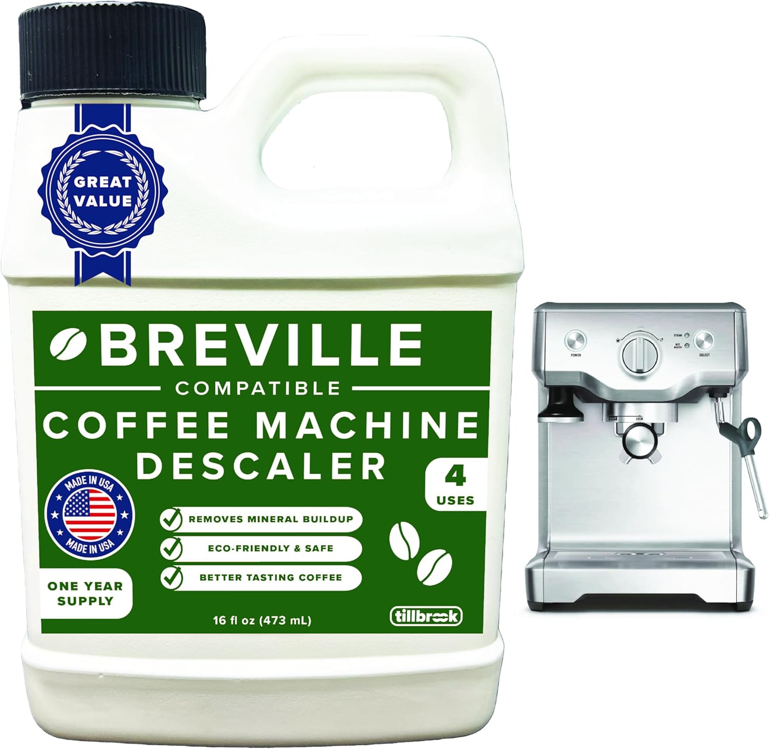 1 Year Supply - Breville Descaler - Cleaner for Espresso Machines
