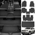 XEEQQMO Floor Mats for 2022-2025 Jeep Wagoneer 7 Seats