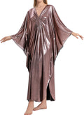 Kaftan Dresses for Women Sparkly Glitter Batwing Sleeve - Beach Cover