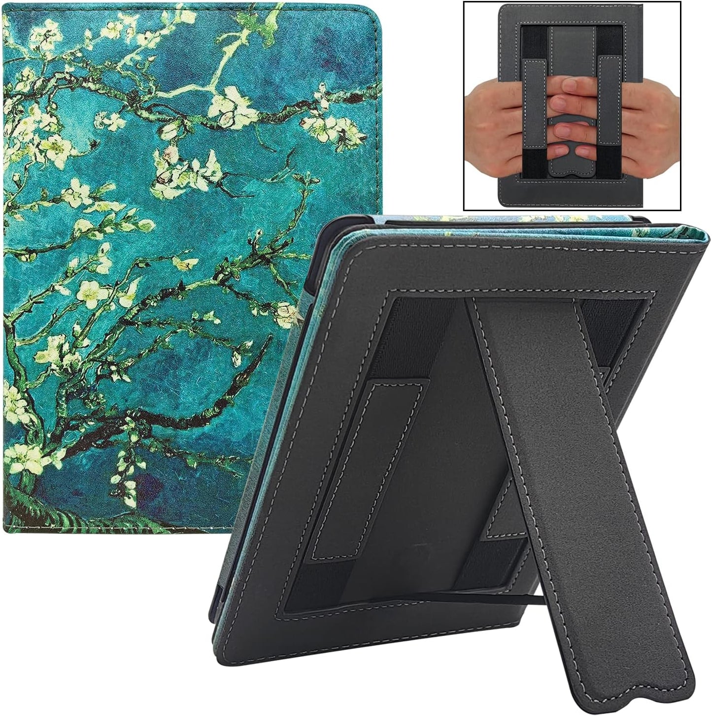 Stand Case for 6 Inch Kindle Paperwhite with Auto Sleep Feature