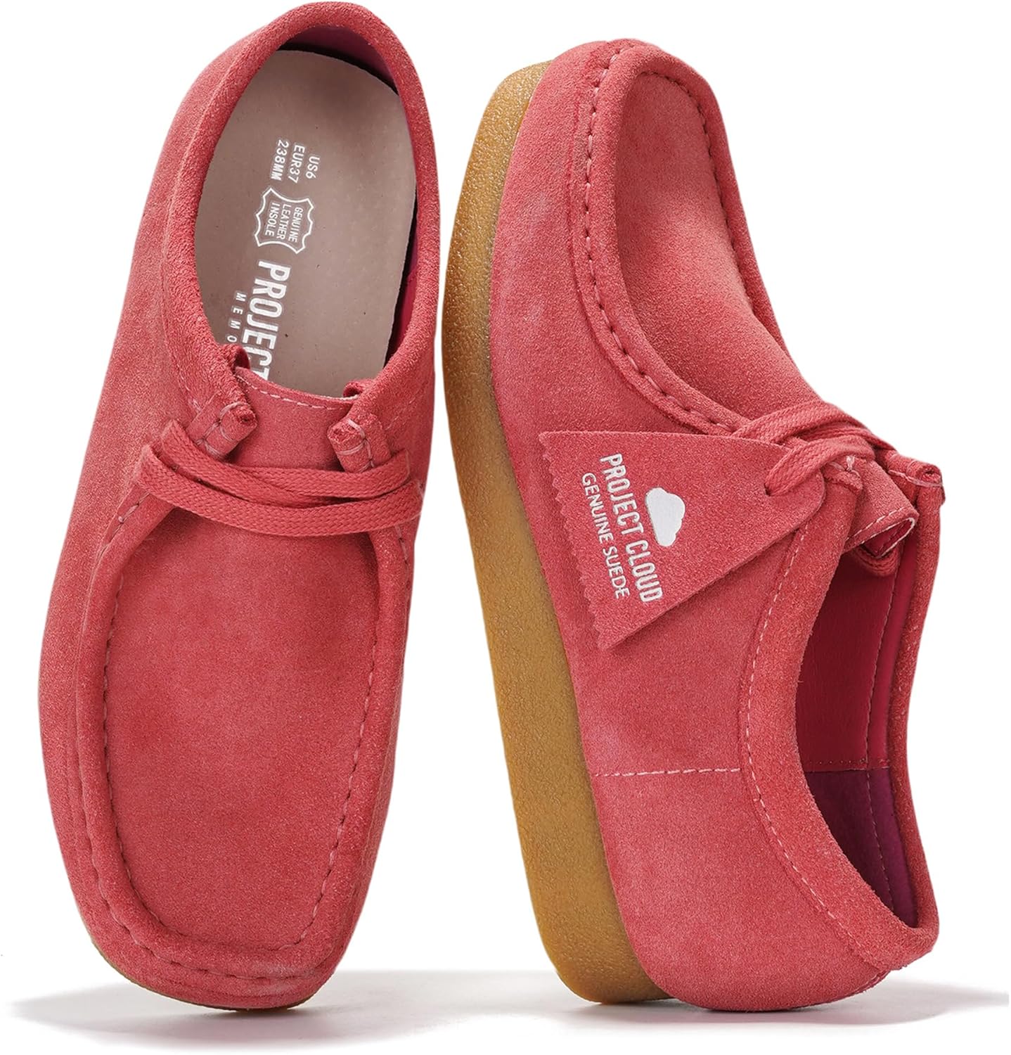 Project Cloud Genuine Leather Womens Shoes with Memory Foam Comfort