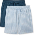 Men's Cotton Stretch Poplin Pajama Shorts Pack of 2 - Relaxed Fit Our