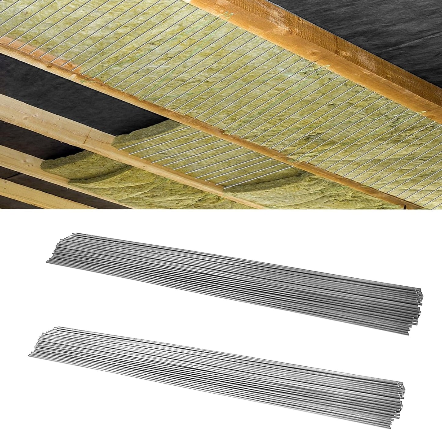 200 Pcs 24 Inch Insulated Wire Support for Ceiling Insulation