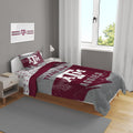Pegasus Sports NCAA Slanted Stripe Twin Bed in a Bag