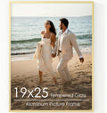 19x25 Metal Picture Frame - Gold Aluminum Frame for Art Display