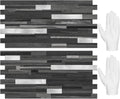 STICKGOO 20 Peel and Stick Backsplash Tile - Durable Wood Metal Look