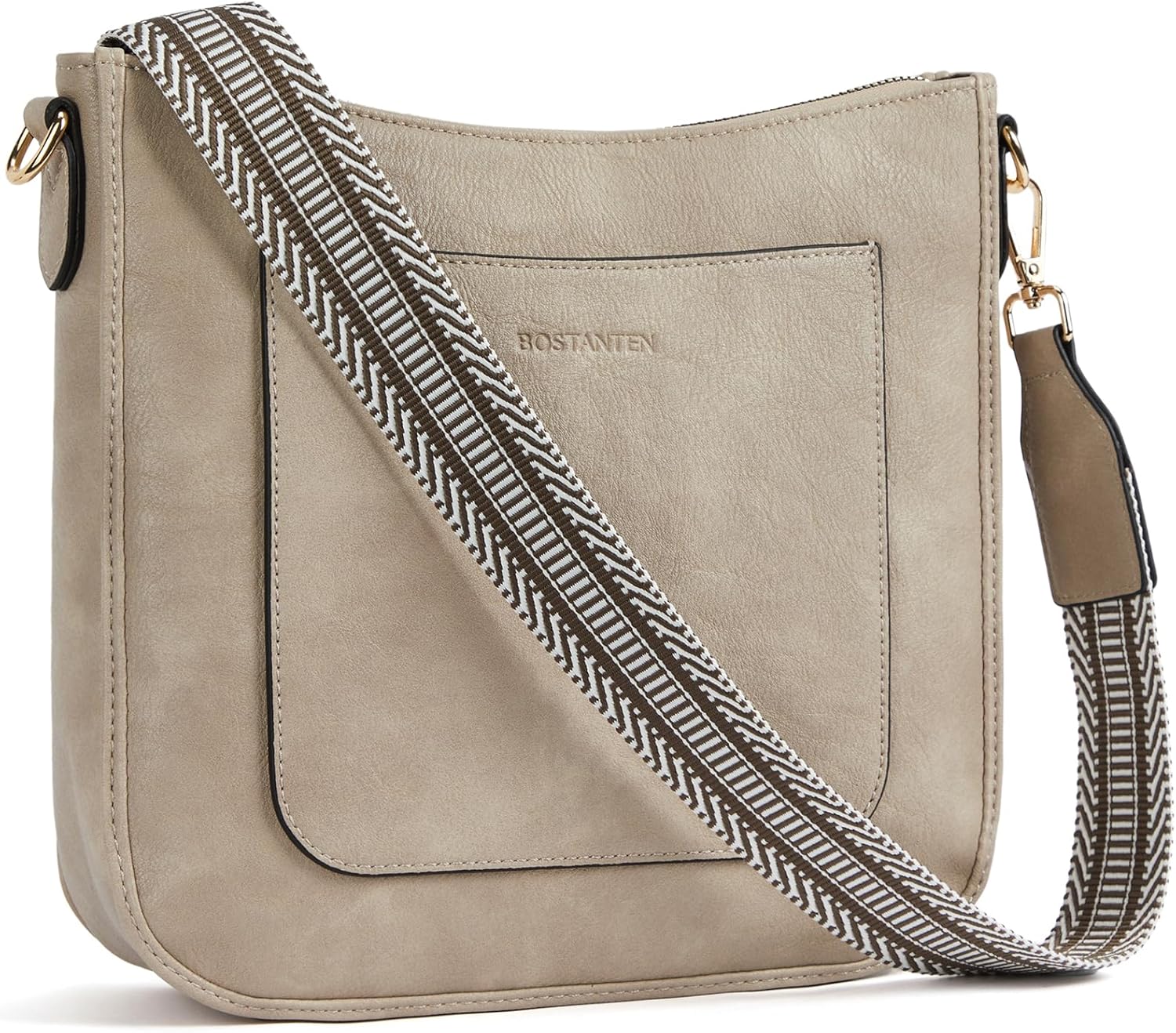 Trendy Vegan Leather Crossbody Bags for Women with Guitar Strap
