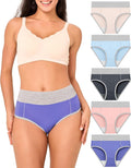 BAMBOO COOL Women's High Waisted Briefs 5-Pack - Soft Breathable types